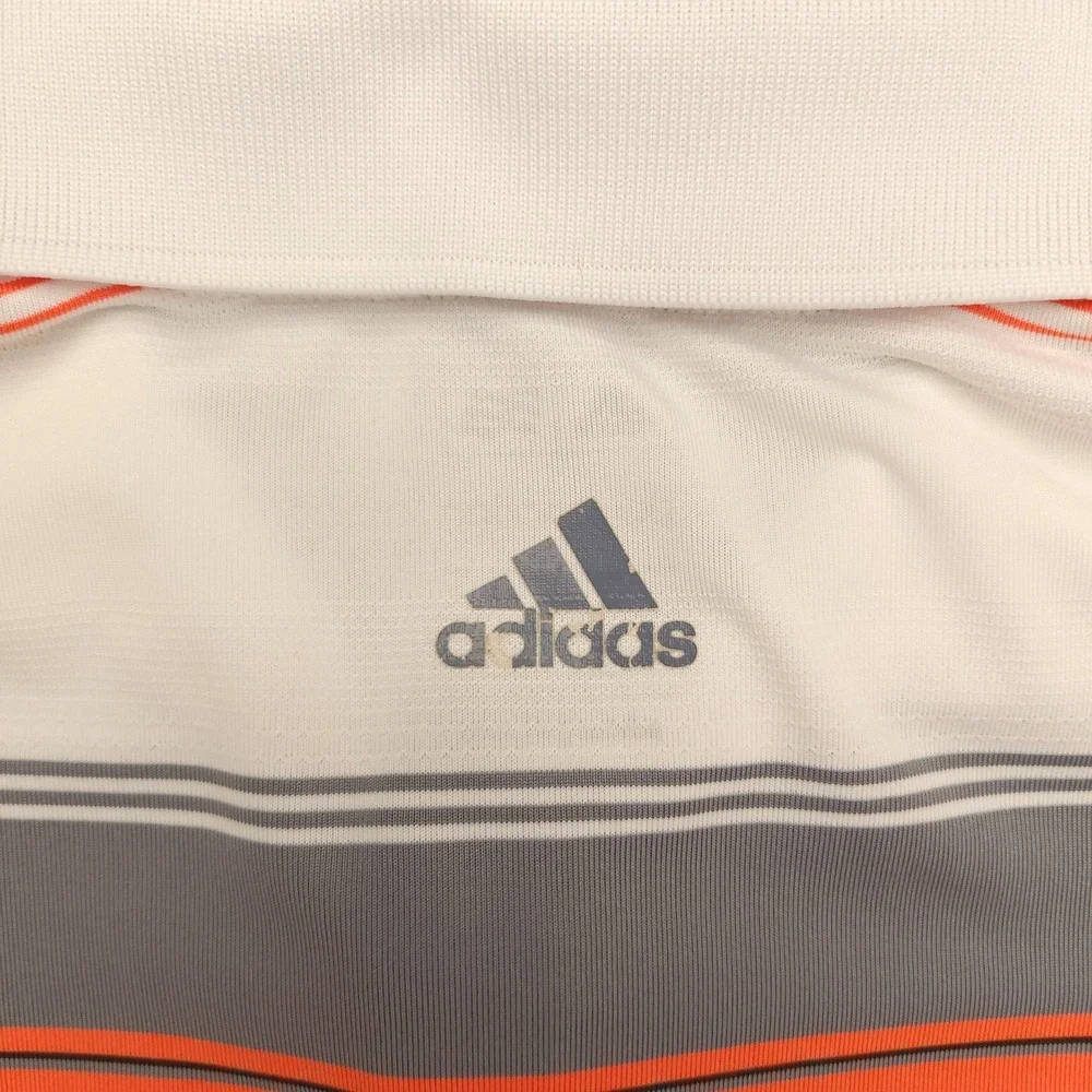 Adidas Puremotion Polo Shirt Mens S‎ White Stripe Ritz Carlton Golf Performance